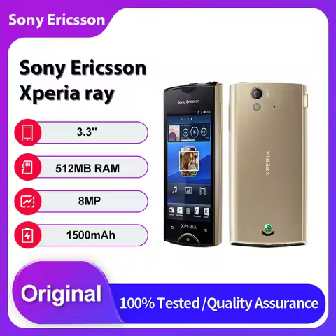 Original Unlocked Sony Ericsson Xperia ray ST18i 2G/3G Bluetooth Mobile Phone 8MP 3.3 inches 1500mAh