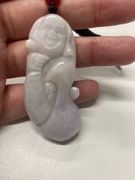 A貨翡翠佛公吊飾