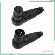 [SzxmkjbdMY] XLR Solder Connector Plug 3Pin XLR Connector Mic Extender Multi Directional