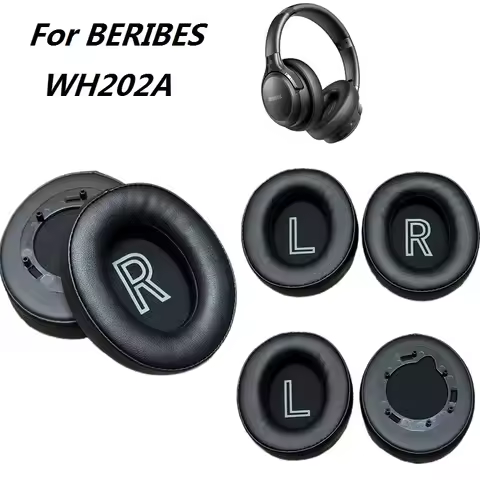 Original Ear pads for BERIBES 202A WH202A headphones Replacement High-Quality Soft Foam Cushion earm