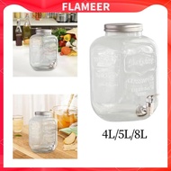 [FlameerMY] Glass beverage dispenser, water dispenser, fruit infuser with, beverage