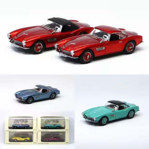 Gfcc 1:64 Bmw 507 Sports Car 1957 Alloy Car Model Collection Display Piece