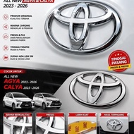 Emblem Original TOYOTA Agya 2023 2024 2025 CHROME