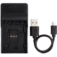 EN-EL15 USB Charger for Nikon 1 V1, D500, D600, D610, D7000, D7100, D7200, D750, D800, D800E, D810, 
