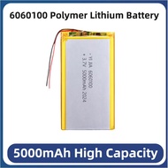 6060100 3.7V 5000mAh LiPo Rechargeable Battery Cell for Power Bank 6060100 18.5Wh Lithium Polymer Ba
