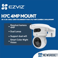 EZVIZ H7C 4MP MOUNT 2K+ & 2K+ DUAL-LENS CCTV INDOOR COLORNIGHT PAN TILT WIFI CAMERA & WALLMOUNT