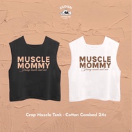 Muscle Mommy gym crop muscle tank - EGOISM gym shirt yoga top pilates top workout top