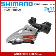 Shimano Deore FD M5100 Cùi đề trước 2x11 tốc độ 34.9mm kẹp trên xe đạp leo núi MTB Cùi đề trước xe đ