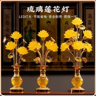 Lotus Lamp Buddha Lamp Household Lamp for Buddha Plug-In Changming Lamp led Buddha Front Guanyin Bod
