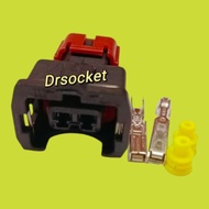 2 PIN Proton Perdana Wira MMC KIA Sportage Nissan RB25 Fuel Injector Distributor VTC Solenoid Socket