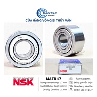NATR 17 needle roller bearing with metal seal cap (17x40x21) from NSK