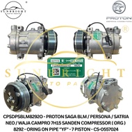 PROTON SAGA BLM / PERSONA / SATRIA NEO / WAJA CAMPRO 7H15 SANDEN COMPRESSOR ( ORG ) 8292 - ORING ON 
