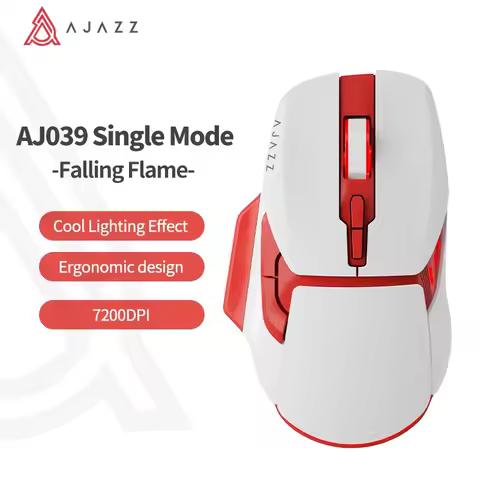 Ajazz Aj039 Rgb Mouse Tri-Mode Usb 2.4G Wired Wireless Bluetooth Mouse Gaming 7200Dpi Ergonomic Game