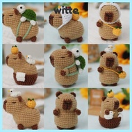 WITTE Crochet Stuffed Animal Kit, Handmade Beginner Capybara DIY Crochet Kit, with Crochet Hooks DIY
