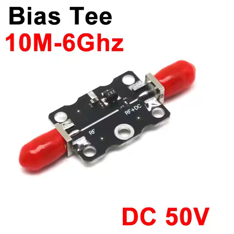 10Mhz to 6Ghz Bias Tee RF DC Block SMA RF isolator coaxial biaser for Radio SDR Receiver BiasTee 433