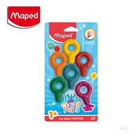 [France Maped] Baby Circle Crayon 6 Colors