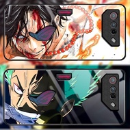 For ASUS ROG Phone 7 Pro Case Tempered Glass Back Cover For ROG 7 Phone7 7Pro Funda Shockproof Bumpe