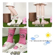[Funny Socks] 2025 Summer Original Top Lumen Star Piggy Socks Cute Funny Cotton Pile Socks Middle Tu