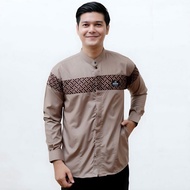 Ready Koko Shirt For Adult Men Long Sleeve With Qynang Motif, The Latest Batik Combination
