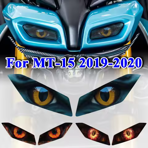 For Yamaha MT-15 MT 15 MT15 2019-2020 Motorcycle Headlight Stickers Protection Motorbike Head Lamp G
