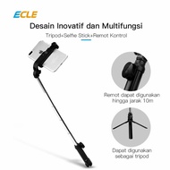 ECLE ETS1009 Selfie Stick Bluetooth 3 In 1 Tripod Tongsis Tomsis