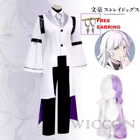Sigma Cosplay Anime BSD 4th Costume Sigma Trench Uniform Suit Halloween Christmas Party Outfit for M