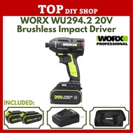 WORX WU294.2 20V Brushless Impact Driver