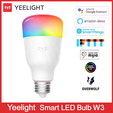 Yeelight Smart LED Bulb W3 Smart Home Color E27 2700K 900lm 8W 100-240V Lamp For Xiaomi mijia Alexa
