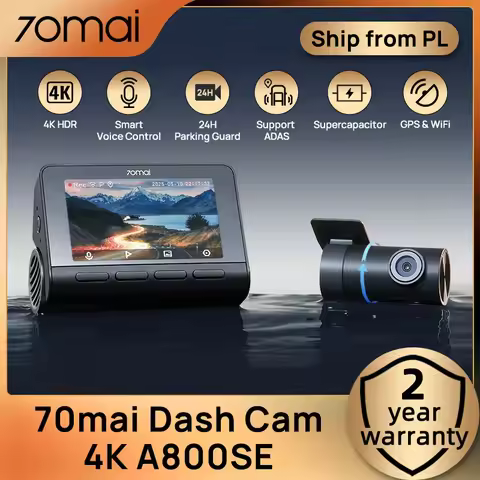 70mai Dash Cam 4K A800SE 24H Parking Monitor Voice Control Supercapatior GPS ADAS Car DVR 70mai A800