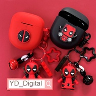 For for Bose QuietComfort Ultra 3/Earbuds II True Wireless Bluetooth Noise Cancelling Earphone Silicone Protective Case Deadpool Pendant
