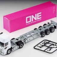 Japanese Version Ready Stock Domeka TLV 1: 64 N292b Hino 40ft Container Transporter Toho