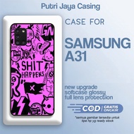 Samsung A31 Case [Aesthe purple] Samsung A31 Hardcase Softcase Glossy Casing