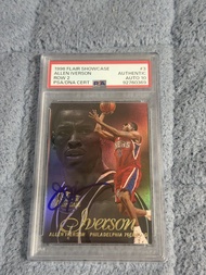 (已鑒定)1996 Flair Showcase Allen Iverson 親筆簽名卡