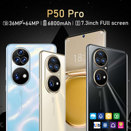 โทรศัพท์มือถือราคาพิเศษ  P50 Pro โทรศัพท์ราคาถูก รองรับไลน์ ยูทูป แอปธนาคาร จอ 7.3 นิ้ว รองรับ 2ซิม smartphone(Ram16G + Rom512G)  กล้อง HD มือถือราคาถูก อุปกรณ์ครบ ส่งฟรี มีประกัน มีบริการเก็บเงินปลายทาง พร้อมส่งในไทย