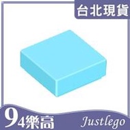 [94JustLEGO]F3070 樂高積木 Tile 1 x 1 with Groove 平板 中間藍色