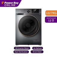 TCL เครื่องซักผ้า/อบผ้า ฝาหน้า Inverter 10/7 kg รุ่น WT11EPWDG