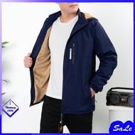 Thick Fleece-Lined Windbreaker, Super Convenient Waterproof, Windproof 3-Zip Jacket - AL001