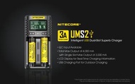 NITECORE UMS2 USB 充電器 3000mA 18650 lion 鋰電