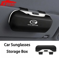 GAC Car Sun Visor Sunglasses Holder Press Switch Eyeglasses Storage Box Soft Lining Scratch Resistan