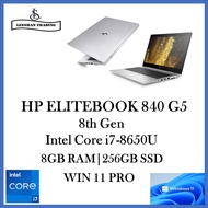 HP ELITEBOOK 840 G5 CORE I7 -8650U | Intel Core i7-8th Gen | 14.0-Inch FHD | 8GB RAM | 256GB SSD | Windows 11 Pro | MS office | 2 month warranty [Next day Deliver][NEW ARRIVAL-REFURBISHED]