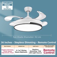 CHIGO | Bluetooth Speaker Invisible Fan Light Thin Ceiling Fan Light