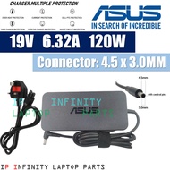 Asus 10A 7.5A 6A 6.32A 4.74A X570 M3500 X570Z X560U UX51VZ N75 N76 N73 N551 G501J 4.5*3.0mm 120W 150