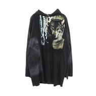 【二手】巴黎世家 ( BALENCIAGA ) 男士長版印花連帽衫，貨號 704026，純棉材質
