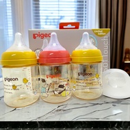 Pigeon (พีเจ้น) ขวดนมสีชาลาย Animal แพ็ค 3 ขวด ขนาด 5oz. + จุก SS