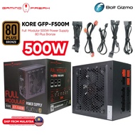 GAMING FREAK KORE 500W FULL MODULAR POWER SUPPLY with dual layer mainboard GFP-F500M PC CPU DESKTOP