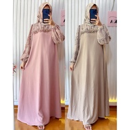ASKA.ID - KAMILA RUFFLE DRESS HIJAB SET CRINKLE VEIL