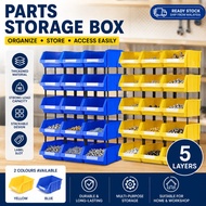Parts Storage Box Stackable Organizer Bin Hardware Screw Tool Storage Box 250x150x120 400x250x160