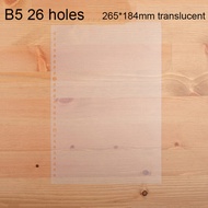 A5 B5 A4 PVC Transparent Notebook Covers Loose leaf Notepad Planner Cover For Office Matte Daily Mem