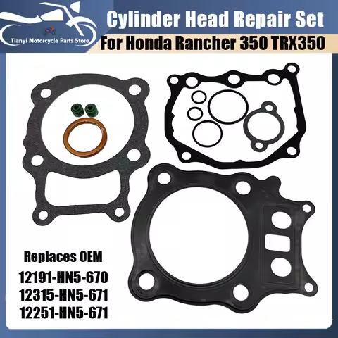 Complete Top End Gasket Kit For Honda TRX350FE TRX350FM TRX350TE TRX350TM Rancher 350 2000-2006 Engi