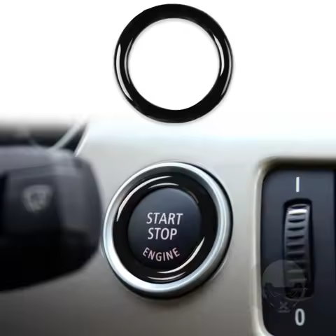 Car Engine One Start Stop Push Button Ignition Key Circle Sticker Trim Decal for BMW 3 Series E90 E9
